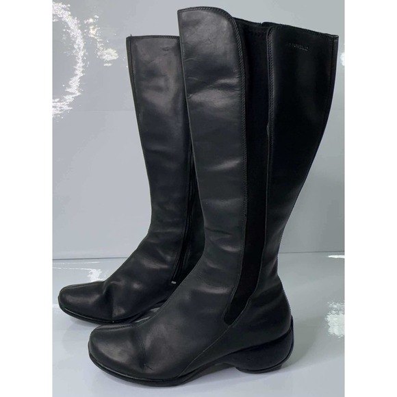 Merrell Shoes - Merrell Spire Peak J43402 Womens 8.5 Waterproof Leather Tall Boots Y2K Black